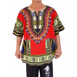 เสื้อลายชนเผ่า แดง เสื้อลายจังโก้ ชุดโบฮีเมียน ชุดชนเผ่าแฟนซี เสื้อลายแอฟริกัน เสื้อชนเผ่า กะเหรี่ยง ชุดเที่ยวทะเล ชุดไปทะเลสไตล์ชนเผ่า