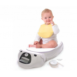 เครื่องชั่งน้ำหนักเด็กทารกพร้อมวัดส่วนสูง ระบบดิจิตอล มี backlight อ่านค่าในที่มืดได้ พร้อม Function เสียงเพลง