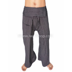 กางเกงเล กางเกงโยคะ ผ้าสลาฟ สีดำ