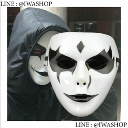 หน้ากากเต้นรำสยองขวัญ ชายหญิงสีขาวดำ หน้ากากปาร์ตี้ หน้ากากแฟนซี หน้ากากฮาโลวีน หน้ากากผี หน้ากากสตรีทแดนซ์