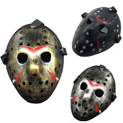 หน้ากาก Jason Friday The 13th มีสายรัดสำหรับสวมใส่ หน้ากากสยองขวัญ สำหรับวันฮาโลวีน หน้ากากปาร์ตี้ หน้ากากแฟนซี หน้ากากฮาโลวีน