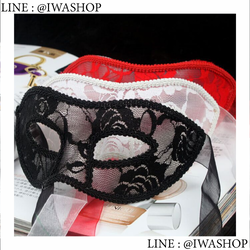 หน้ากากใสผ้าลูกไม้ หน้ากากปาร์ตี้ หน้ากากแฟนซี หน้ากากฮาโลวีน หน้ากากคอสเพลย์ เรียบหรูดูแพง ตกแต่งด้วยลูกไม้สุดน่ารัก