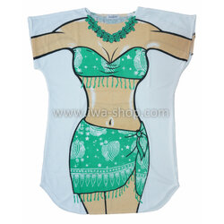 เสื้อสกรีนบิกินี่ ลายชุดฮาวายเขียว เสื้อลายบิกินี่ เสื้อยืดลายบิกินี่ เสื้อสกรีนลายบิกินี่ เสื้อลายชุดว่ายน้ำ เสื้อฮาๆ พิมพ์ลายเซ็กซี่ ชุดเดรสลายบิกินี่ ชุดไปทะเล ชุดเที่ยวทะเล เสื้อผ้าไปทะเล