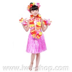 ชมพู 40 cm ชุดกระโปรงฟางเด็ก ชุดฮาวายเด็กหนาพิเศษ พร้อมเซตพวงมาลัยรุ้งใหญ่ กระโปรงฟางอย่างดี ชุดเต้นเด็กฮาวาย กระโปรงเชือกฟางฟูๆ ชุดฮาวายเชือกปอฟาง พร็อพชุดฮาวาย ระบำฮาวาย ระบำชาวเกาะ เต้นฮูลาฮูล่า