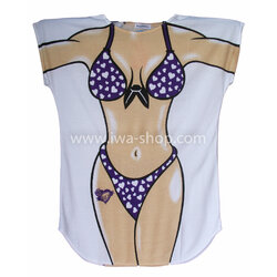 เสื้อลายบิกินี่ม่วงหัวใจ เสื้อยืดลายบิกินี่ เสื้อสกรีนลายบิกินี่ เสื้อลายชุดว่ายน้ำ เสื้อฮาๆ พิมพ์ลายเซ็กซี่ ชุดเดรสลายบิกินี่ ชุดไปทะเล ชุดเที่ยวทะเล เสื้อผ้าไปทะเล