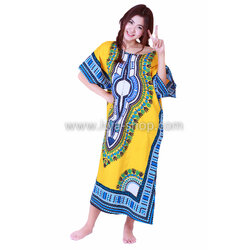 เสื้อลายจังโก้ยาว เหลือง เสื้อชนเผ่า ชุดโบฮีเมียน ชุดชนเผ่าแฟนซี เสื้อลายแอฟริกัน เสื้อชนเผ่า กะเหรี่ยง ชุดเที่ยวทะเล ชุดไปทะเลสไตล์ชนเผ่า