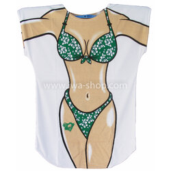 เสื้อลายบิกินี่เขียวชบา เสื้อยืดลายบิกินี่ เสื้อสกรีนลายบิกินี่ เสื้อลายชุดว่ายน้ำ เสื้อฮาๆ พิมพ์ลายเซ็กซี่ ชุดเดรสลายบิกินี่ ชุดไปทะเล ชุดเที่ยวทะเล เสื้อผ้าไปทะเล