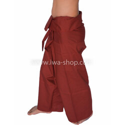 กางเกงเล กางเกงชายหาด ผ้าโทเร สีเลือดนก