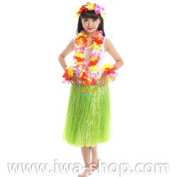 เขียว 60 cm ชุดกระโปรงฟางเด็ก ชุดฮาวายเด็กหนาพิเศษ พร้อมเซตพวงมาลัยรุ้งใหญ่ กระโปรงฟางอย่างดี ชุดเต้นเด็กฮาวาย กระโปรงเชือกฟางฟูๆ ชุดฮาวายเชือกปอฟาง พร็อพชุดฮาวาย ระบำฮาวาย ระบำชาวเกาะ เต้นฮูลาฮูล่า