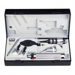 ชุดตรวจตา หู คอ จมูก, หลอดไฟ Vacuum 2.7V, ด้ามขนาดกลาง (ใส่ถ่านไซส์ C x 2 ก้อน) ยี่ห้อ Riester รุ่น Econom