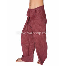 กางเกงเล กางเกงโยคะ ผ้าสลาฟ สีเลือดนก