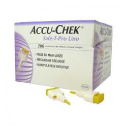 เข็มเจาะเลือด ACCU-CHEK SAFE-T-PRO UNO LANCETS 200 ชิ้น
