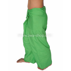 กางเกงเล กางเกงชายหาด ผ้าโทเร สีเขียวอ่อน