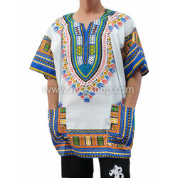 เสื้อลายชนเผ่า สีผสมน้ำเงิน เสื้อลายจังโก้ ชุดโบฮีเมียน ชุดชนเผ่าแฟนซี เสื้อลายแอฟริกัน เสื้อชนเผ่า กะเหรี่ยง ชุดเที่ยวทะเล ชุดไปทะเลสไตล์ชนเผ่า