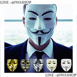 หน้ากากปาร์ตี้ V FOR Vendetta Anonymous Vendetta Guy Fawkes Hacker หน้ากากปาร์ตี้ฮาโลวีน จากภาพยนต์เรื่อง V for Vendetta
