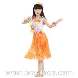 ส้ม 60 cm ชุดกระโปรงฟางเด็ก หนาพิเศษ พร้อมเซตพวงมาลัยรุ้งเล็ก กระโปรงฟางอย่างดี ชุดเต้นเด็กฮาวาย กระโปรงเชือกฟางฟูๆ ชุดฮาวายเชือกปอฟาง พร็อพชุดฮาวาย ระบำฮาวาย สำเนา