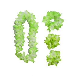 ชุดสร้อยฮาวาย พวงมาลัยดอกไม้เขียว