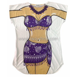 เสื้อสกรีนบิกินี่ ลายชุดฮาวายม่วง เสื้อลายบิกินี่ เสื้อยืดลายบิกินี่ เสื้อสกรีนลายบิกินี่ เสื้อลายชุดว่ายน้ำ เสื้อฮาๆ พิมพ์ลายเซ็กซี่ ชุดเดรสลายบิกินี่ ชุดไปทะเล ชุดเที่ยวทะเล เสื้อผ้าไปทะเล