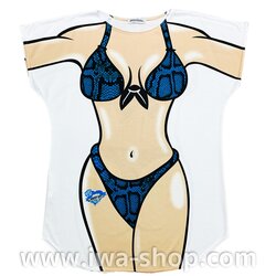 งูน้ำเงิน เสื้อลายบิกินี่ เสื้อยืดลายบิกินี่ เสื้อสกรีนลายบิกินี่ เสื้อลายชุดว่ายน้ำ เสื้อฮาๆ พิมพ์ลายเซ็กซี่ ชุดเดรสลายบิกินี่