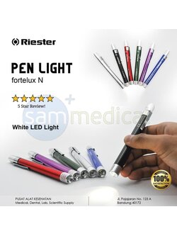 RIESTER ปากกาไฟฉาย รุ่น fortelux N LED (แสงสีขาว หลอดLED) (สอบถามและสั่งซื้อราคาพิเศษได้ทางไลน์ @ddmedic)