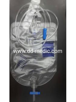 ถุงปัสสาวะผู้ใหญ่ แบบเทล่าง ขนาด 2,000 ml. ชนิด T-Valve