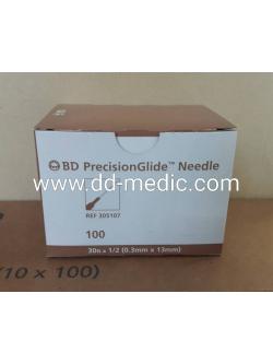 เข็มฉีดยา ยี่ห้อ BD เบอร์ 30 X 1/2" กล่องละ 100 อัน (America)