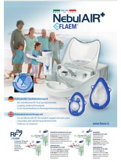 เครื่องพ่นยาหอบหืด ยี่ห้อ FLAEMNUOVA รุ่น NebulAIR+ ผลิตภัณฑ์ประเทศอิตาลี เหมาะสำหรับใช้งานคลินิกและโรงพยาบาล (มาแทนรุ่น F2000)