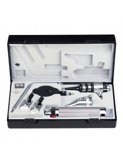 ชุดตรวจตา หู คอ จมูก, หลอดไฟ Vacuum 2.7V, ด้ามขนาดกลาง (ใส่ถ่านไซส์ C x 2 ก้อน) ยี่ห้อ Riester รุ่น Econom