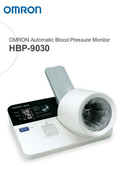 เครื่องวัดความดันโลหิตสอดแขน ยี่ห้อ OMRON รุุ่น HEM9030 มีเสียงพูดไทย (ตั้งวาง option)