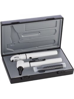 RIESTER เครื่องตรวจหู ตา รุ่น e-scope ชนิดพกพา หลอด LED (แสงขาว) มีกล่องเก็บพลาสติกอย่างดี (สอบถามและสั่งซื้อราคาพิเศษได้ทางไลน์ @ddmedic)