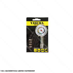 เกจ์วัดลมหน้าปัดนาฬิกาขอบเหล็ก YASUMA (MEA-100P)