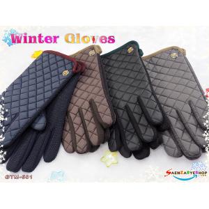 ถุงมือกันหนาว ลายตาราง