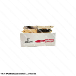 แปรงลวดเหล็กสีดำ **คุณภาพสูง** ตรา HORSE SHOE