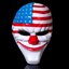 หน้ากากแฟนซี จากเกมส์สุดฮิต Payday2 หน้ากากปาร์ตี้ หน้ากากแฟชั่น หน้ากากฮาโลวีน หน้ากากผี หน้ากากคอสเพลย์ Payday cosplay Halloween Fancy