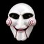 หน้ากากสยองขวัญฮาโลวีน สำหรับวันฮาโลวีน Saw Jigsaw Mask หน้ากากปาร์ตี้ หน้ากากแฟนซี หน้ากากฮาโลวีน หน้ากากผี