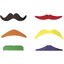 หนวดเครา 7 สี หนวดเคราปลอม ชุดคอสตูมหนวดปลอม สีดำ สำหรับผู้ชาย หลายสไตล์ สำหรับถ่ายภาพเซลฟี่ ของเล่นงานปาร์ตี้ อุปกรณ์แต่งกายตลก ๆ