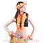 ชุดพวงมาลัยฮาวาย พวงมาลัยดอกไม้แฟนซี ส้มเหลือง
