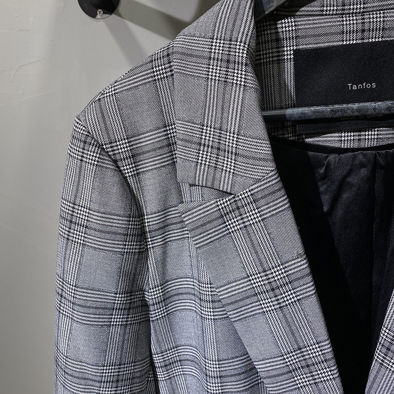 เสื้อโค้ท เสื้อคลุม ทรงสูท ลายตาราง checked plaid blazer gingerham เสื้อคลุม เบลเซอร์ Blazer check ❄️แบรนด์✨H&M✨ แท้💯% แบรนด์ สำเนา