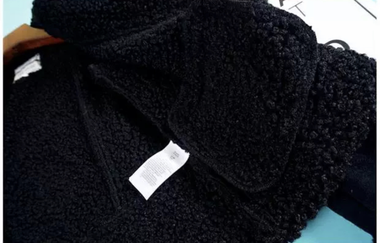 เสื้อโค้ท กันหนาว Pea coat หนังกลับ สีดำ REVIEW ดำ
