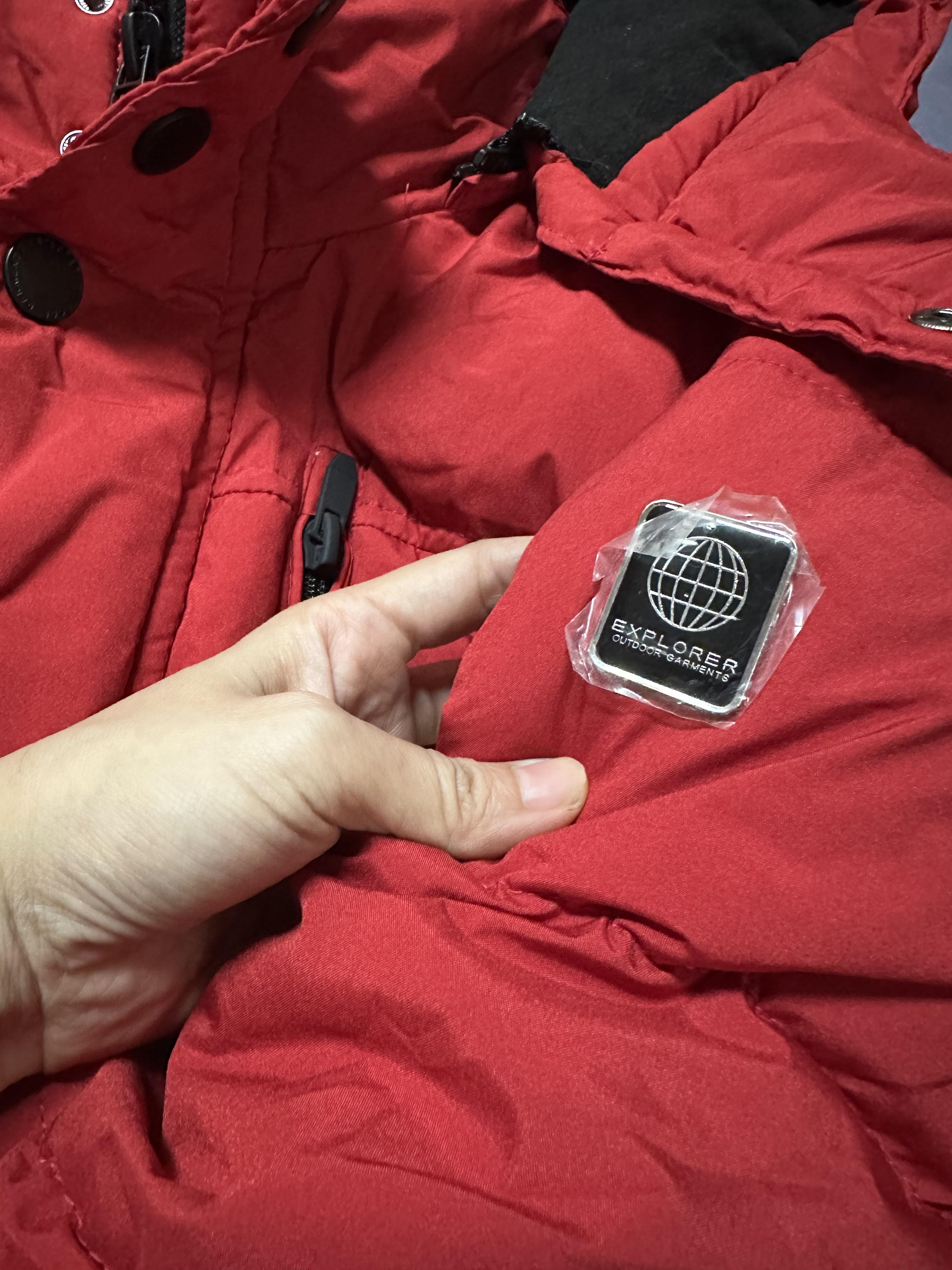 เสื้อกันหนาว เสื้อฮู้ดเฟอร์ บุนวมอุ่น สีขาว แบรนด์ SMOG (padded puffer coat ขาว