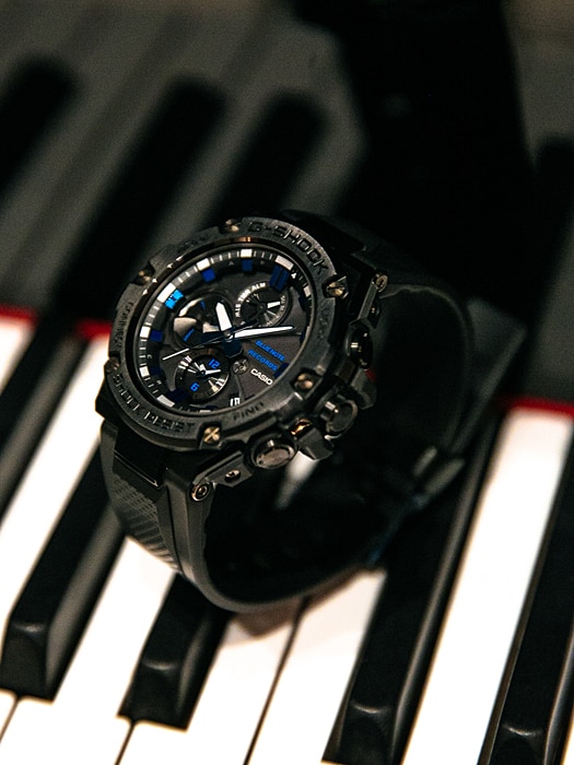 CASIO G-SHOCK นาฬิกาข้อมือ นาฬิกากันน้ำ นาฬิกาของแท้ ประกันศูนย์ CMG 1 ปี รุ่น GST-B100BNR-1A นาฬิกาสีดำ