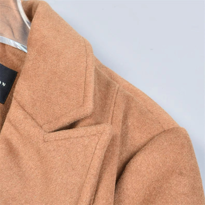 Love tree เสื้อโค้ทกันหนาว เสื้อกันหนาว overcoat โค้ทวูล สีcamel belt coat สีครีมเบจ แบรนด์ RIVER ISLAND Camel