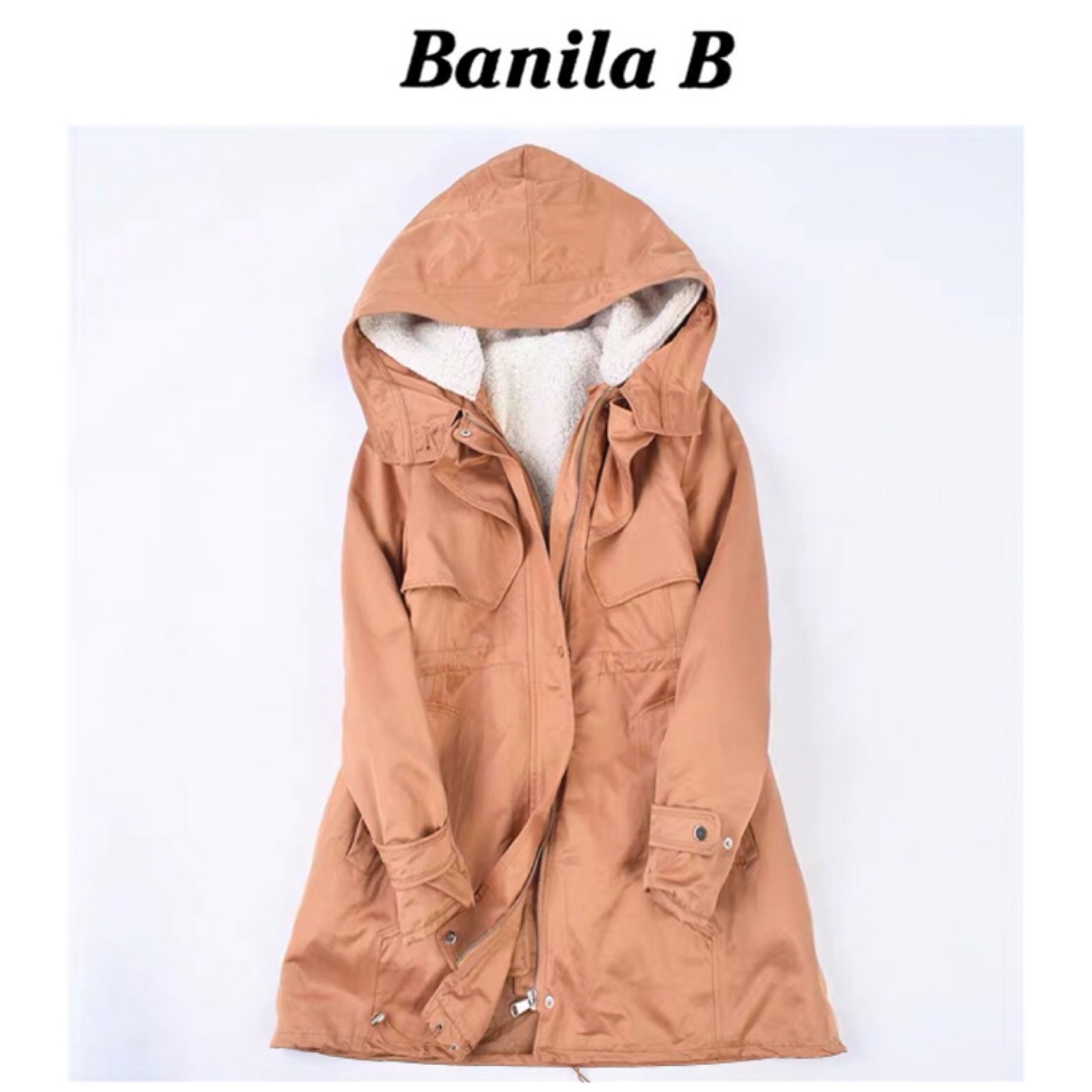 เสื้อโค้ท เสื้อกันหนาว ฮู้ด ซับขนอุ่น Banila B (ขนอุ่นด้านในถอดได้ทั้งชิ้นค่ะ)