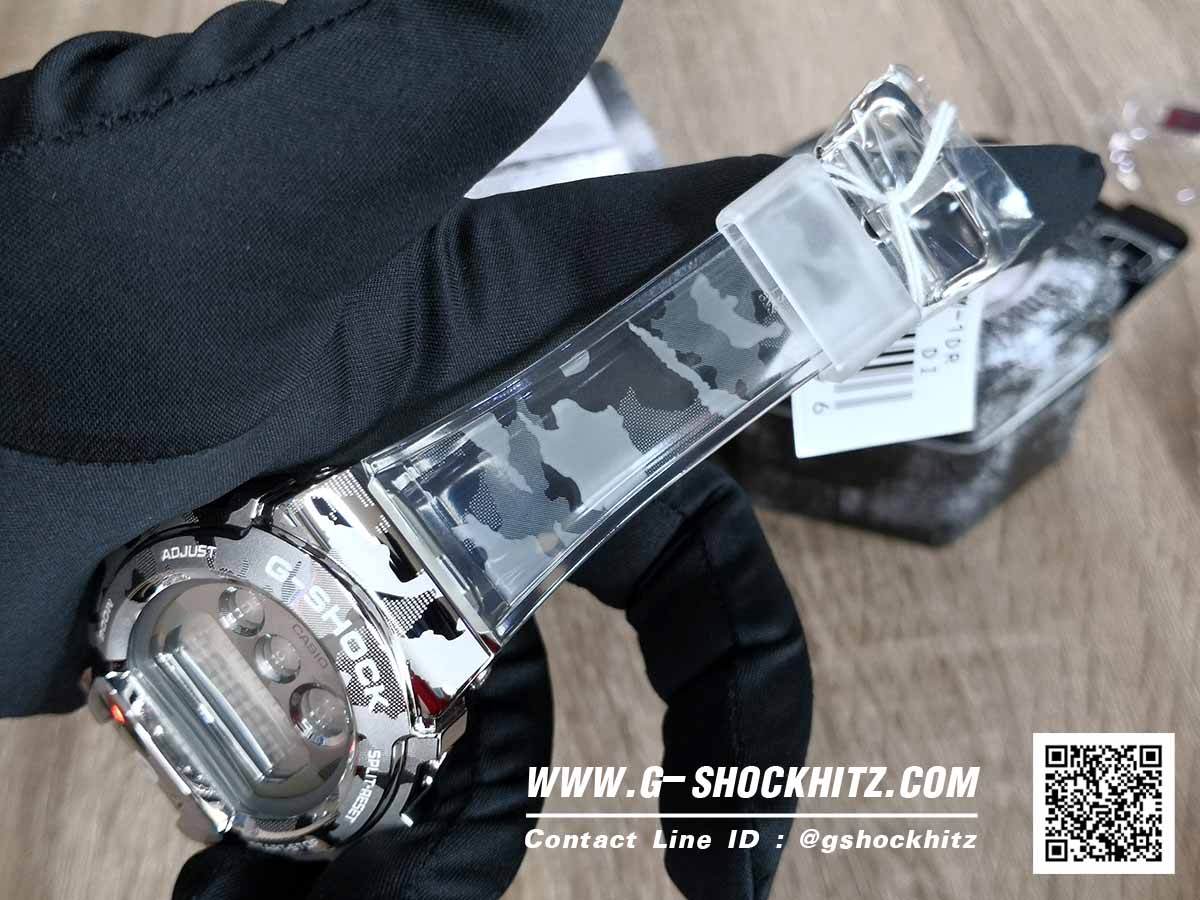 CASIO MID YEAR SALE G-SHOCK พร้อมส่ง นาฬิกาข้อมือ นาฬิกากันน้ำ นาฬิกาของแท้ ประกันศูนย์ CMG 1 ปี รุ่น GM-6900SCM-1 นาฬิกาสีเงิน