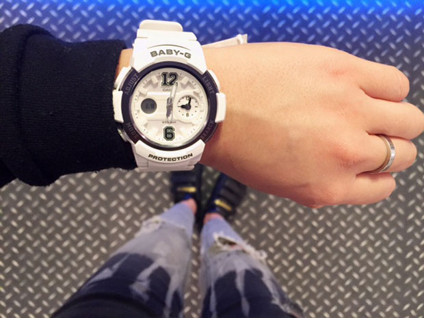 CASIO BABY-G นาฬิกาข้อมือ นาฬิกากันน้ำ นาฬิกาของแท้ ประกันศูนย์ CMG 1 ปี รุ่น BGA-210-7B2 นาฬิกาสีขาว