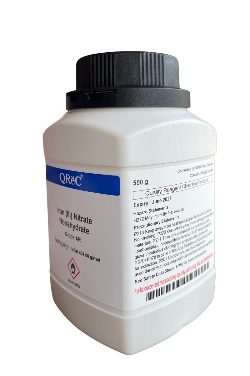 Iron (III) Nitrate 9 hydrate, AR 500 g. QReC™