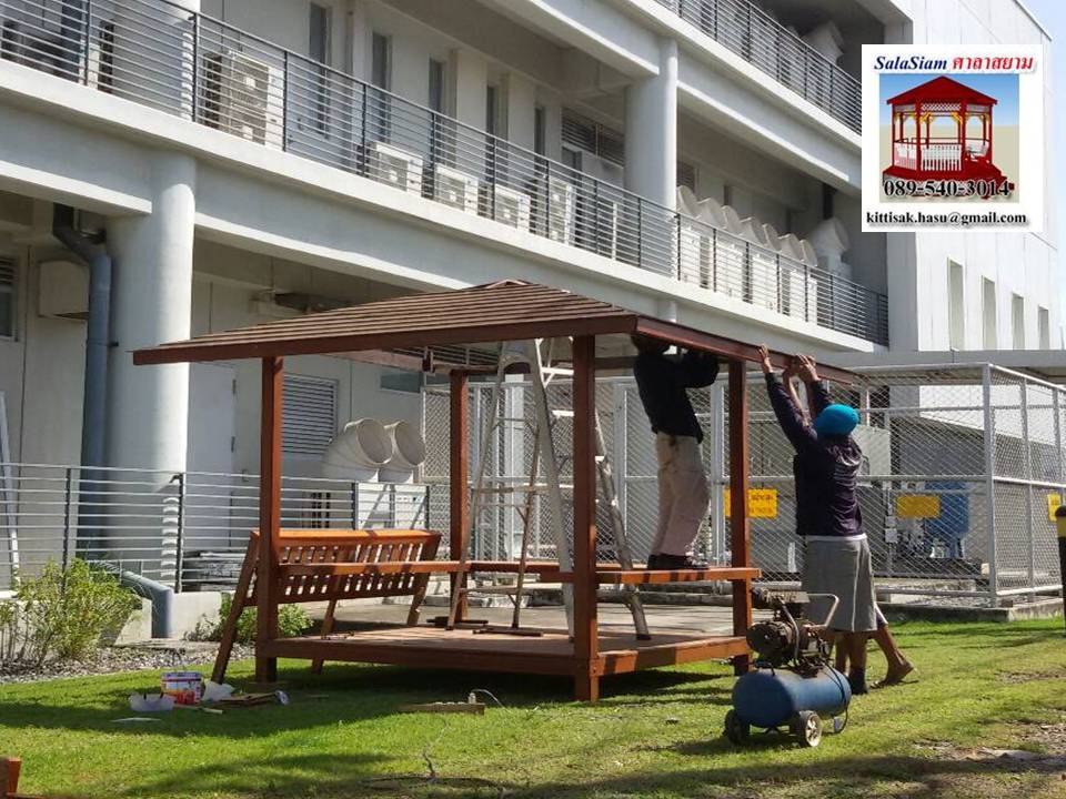 รหัสสินค้า : SL-004 : ศาลาทรงบาหลี สีเสาเหลี่ยม ขนาด 2 X 2 X 3 เมตร