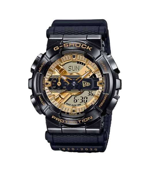 CASIO G-SHOCK นาฬิกาข้อมือ นาฬิกากันน้ำ นาฬิกาของแท้ ประกันศูนย์ CMG 1 ปี รุ่น GM-110NE-1A นาฬิกาสีดำ
