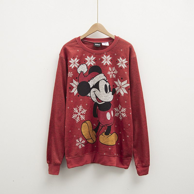 Disney เสื้อวอร์มแขนยาว สีแดงสนิม tango red สกรีนMICKEY สีแดงสนิม งานDISNEY สำเนา สำเนา แดงสนิม