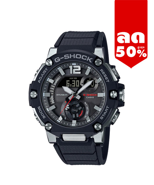 CASIO MID YEAR SALE G-SHOCK พร้อมส่ง นาฬิกาข้อมือ นาฬิกากันน้ำ นาฬิกาของแท้ ประกันศูนย์ CMG 1 ปี รุ่น GST-B300-1A นาฬิกาสีดำ